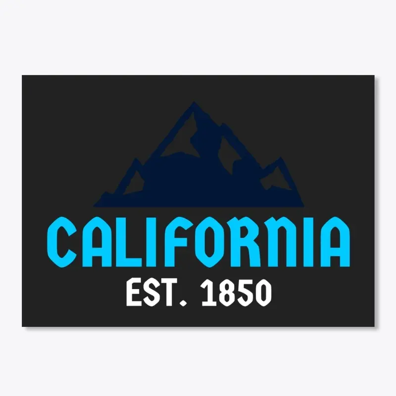 California Est. 1850 Mountains